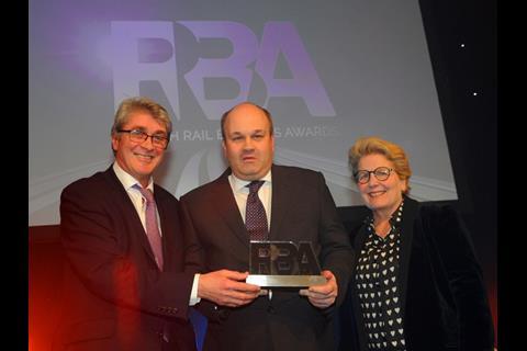 Great Western Railway Managing Director Mark Hopwood collected the award for Rail Business of the Year.